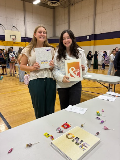 Yearbook Table at the Activities Fair 