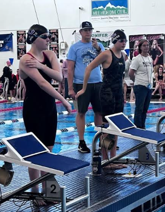 Myrtle and Leonard preparing for their race