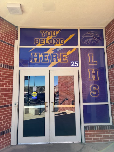 LHS pride at the athletic entrance