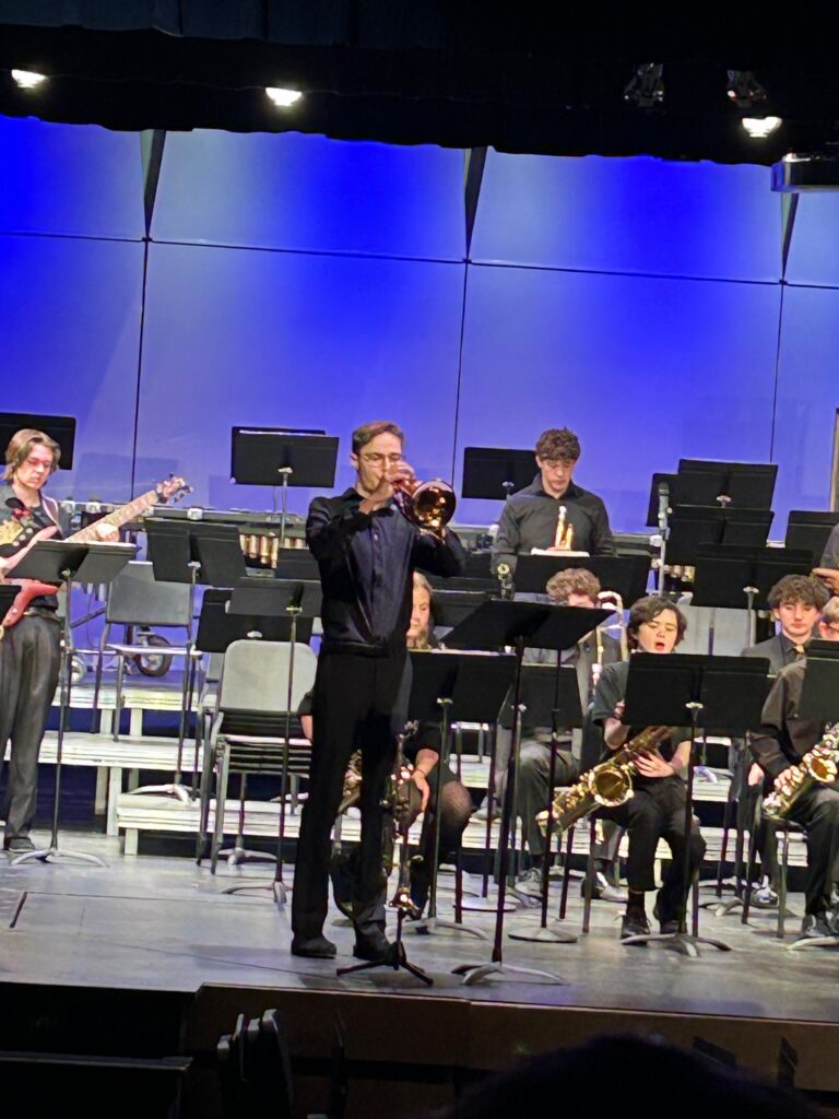 Soloist Carson James, Junior, performs