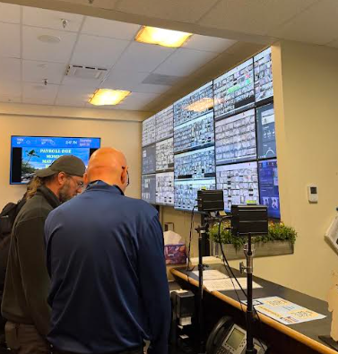 Hard at work in the LPS Security Building