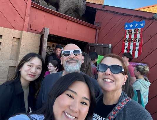Dr. Rubin with her family at the Dark Horse in Boulder