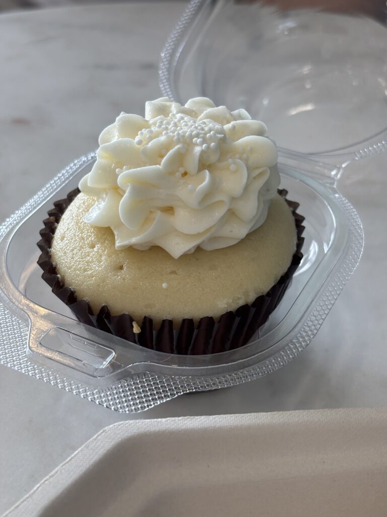 Vanilla Cupcake with sprinkles