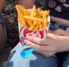 Wendy's fries which were paired with the Frosty, rated 3 stars.