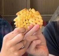 Chick-fil-A waffle fries and their distinct shape, 4.5 stars.