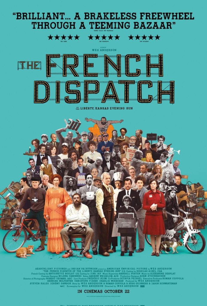 The movie poster for The French Dispatch
