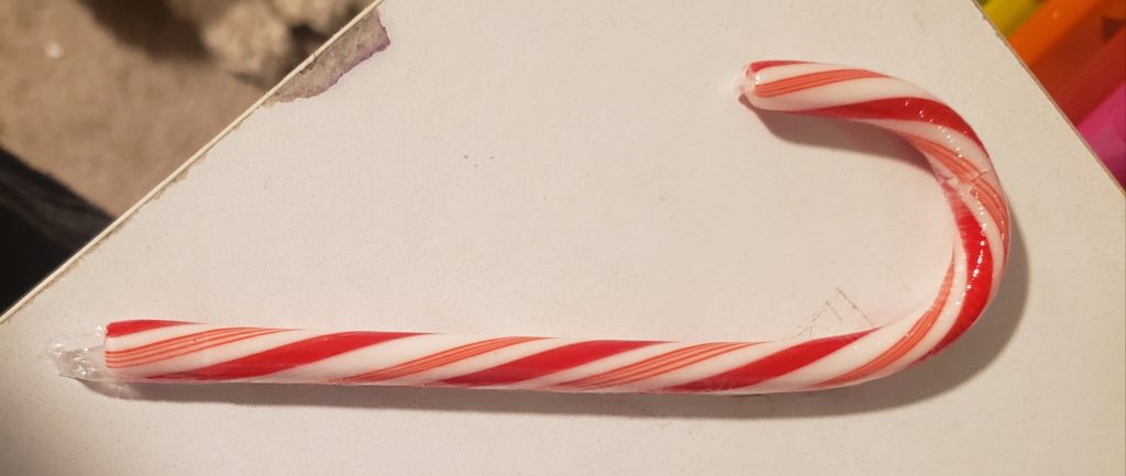 A candy cane