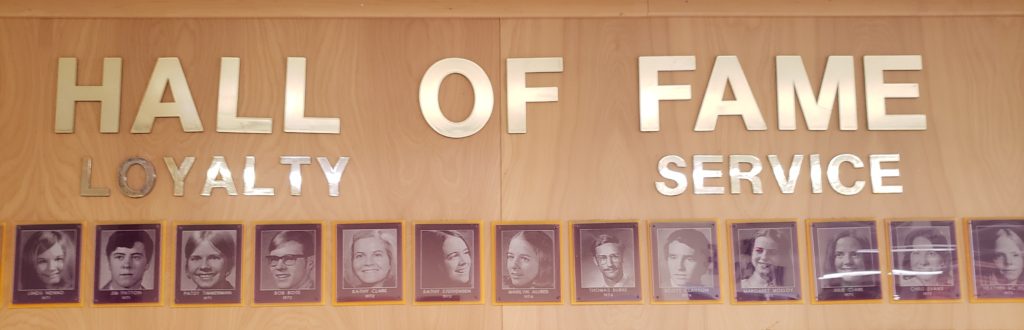 The Hall of Fame in the lobby