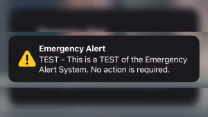 Emergency Alert Test Notification