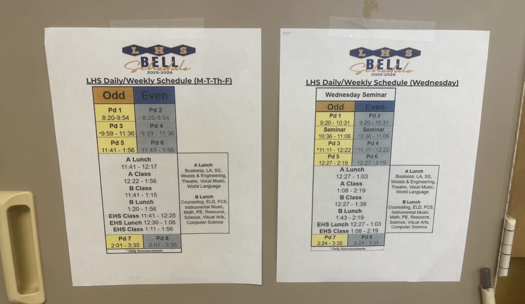 LHS Bell Schedule