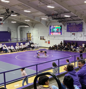 Boys wrestling against North High