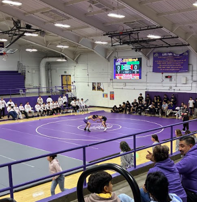 Boys wrestling against North High