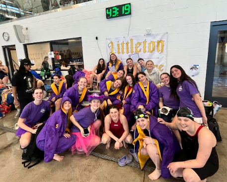 The meet was all purple and gold